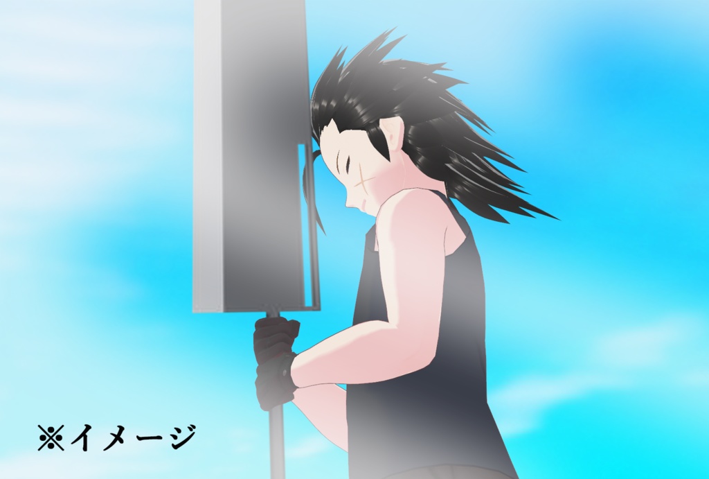 【VRoid髪型】Hair style　ザックス風