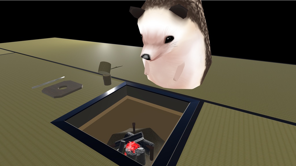 茶道🍵 8畳 炉と真形釜(ギミック付)