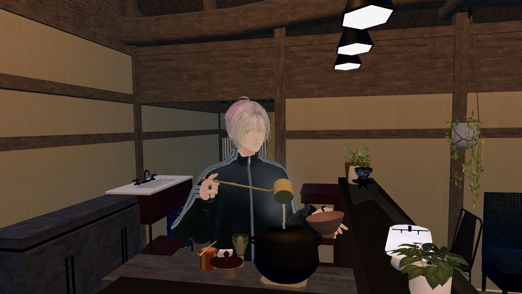 茶道🍵 8畳 炉と真形釜(ギミック付)