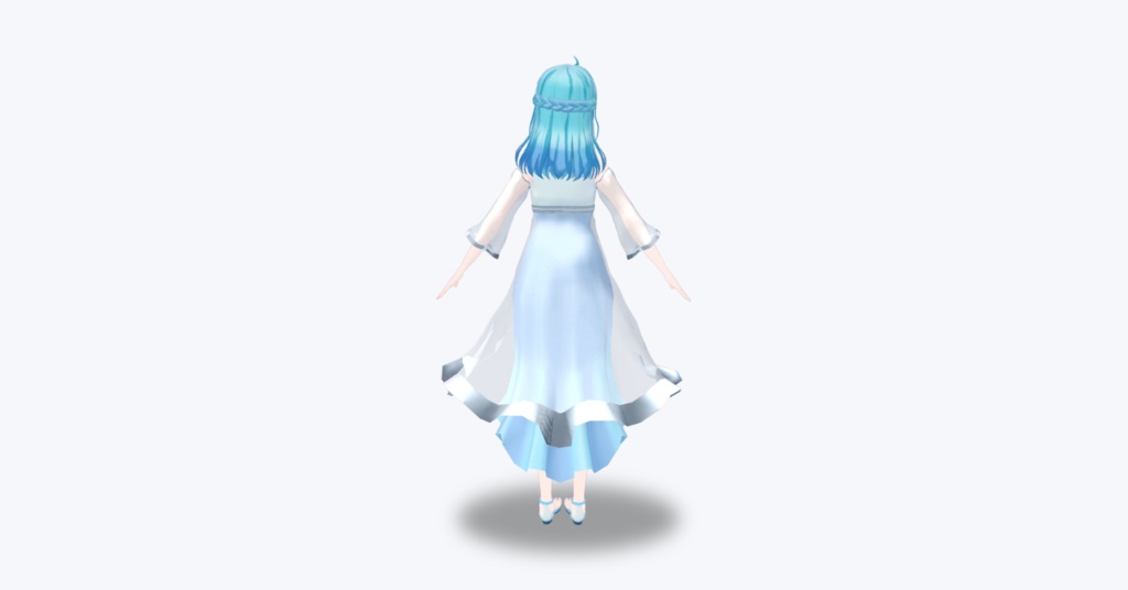 オリジナル3Dモデル 「Yon(よん)」VRChat対応アバター