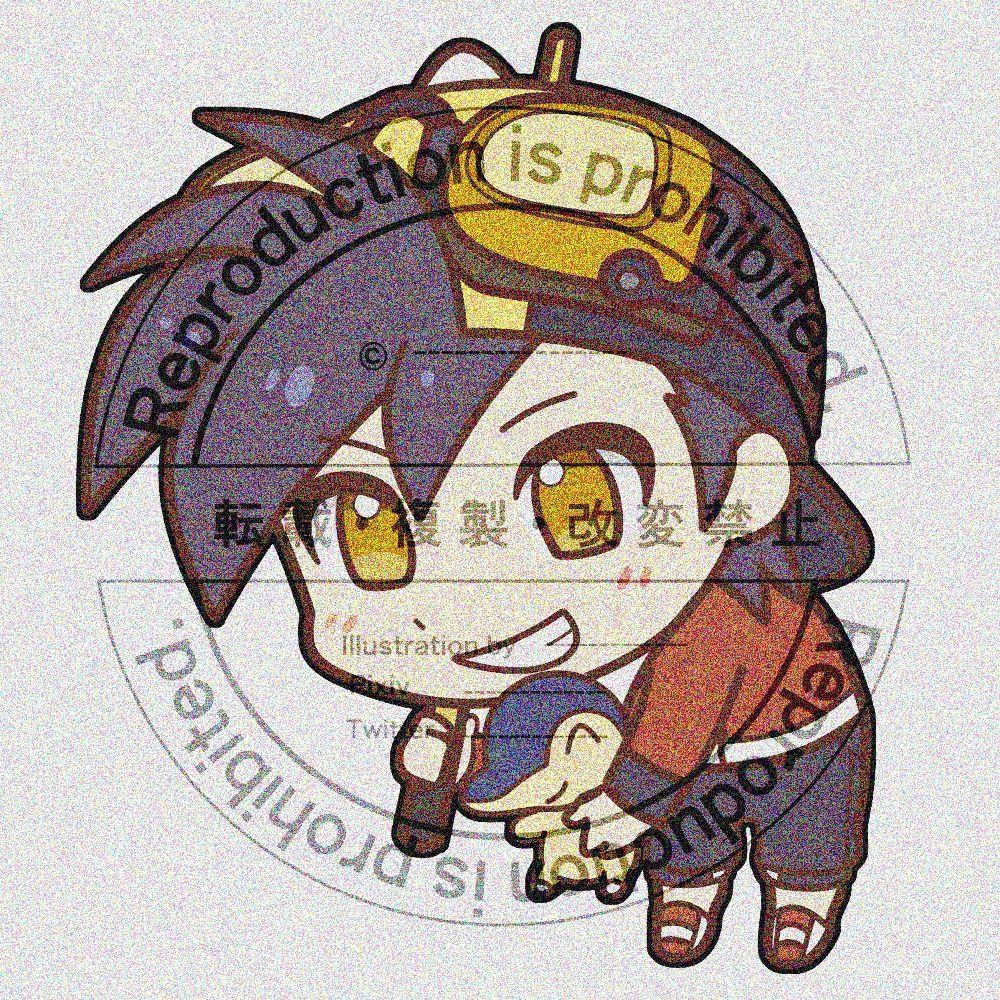 被拎起来了？！PMSP同人挂件-金款Got picked up?! PMSP doujin Acrylic Key Chain-Gold
