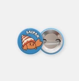ヤドカリくん缶バッチ 32mm 全8色