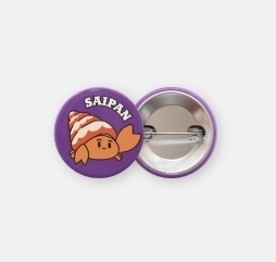 ヤドカリくん缶バッチ 32mm 全8色