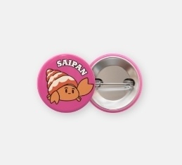 ヤドカリくん缶バッチ 32mm 全8色