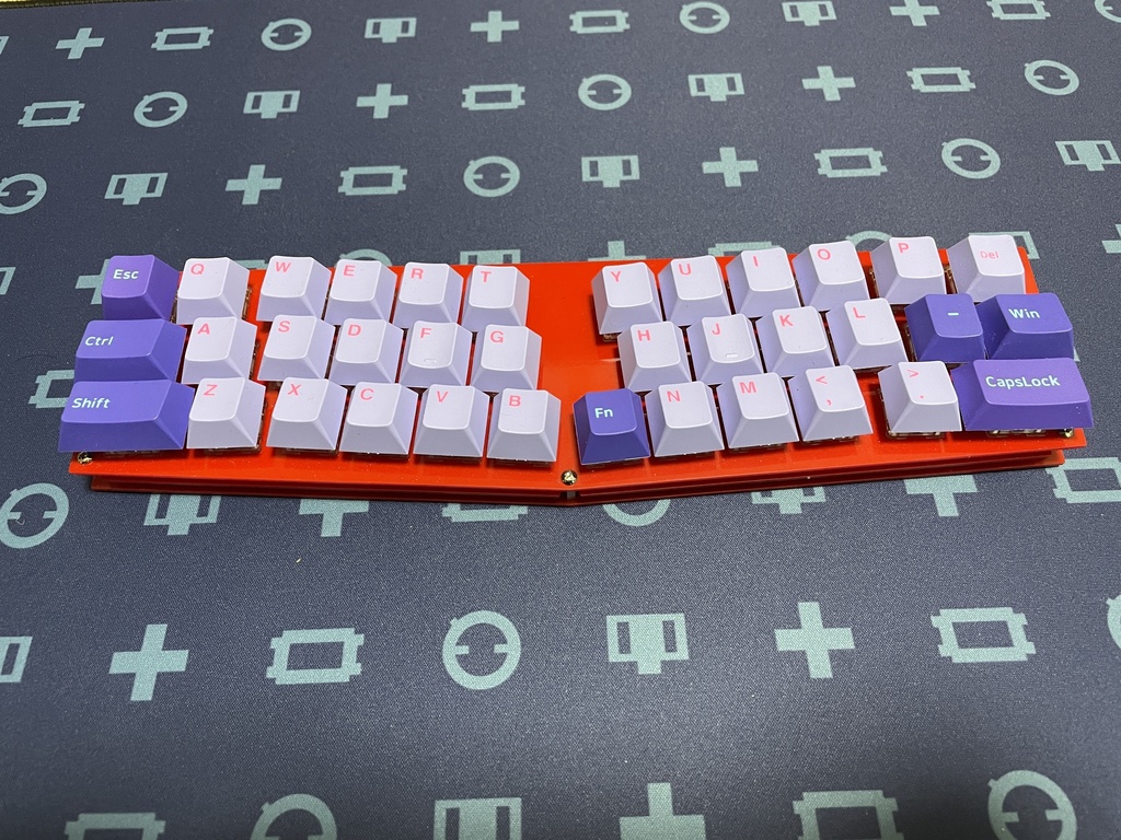 (ハンダ付け不要版)cool836A(Ver.B+モデル)赤色(自作キーボードキット)