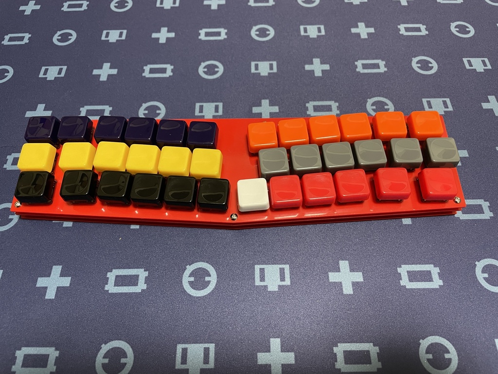 (ハンダ付け不要版)cool836A(Ver.B+モデル)赤色(自作キーボードキット)