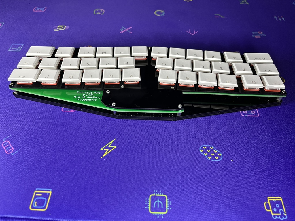 cool836pico(Raspberry Pi Pico使用)自作キーボードキット