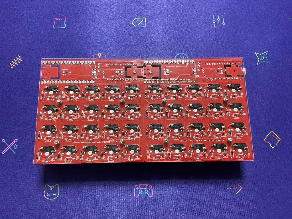 cool640 と cool644の自作キーボードキット