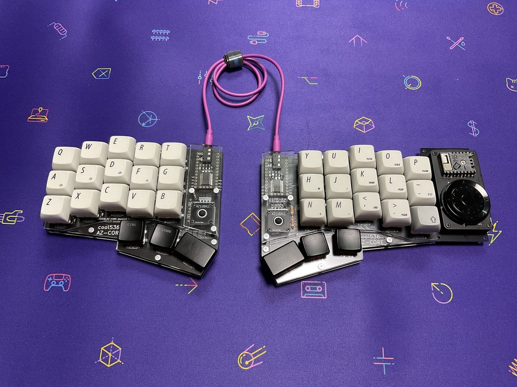 cool536azcore1・2(AZ-CORE対応自作キーボード)