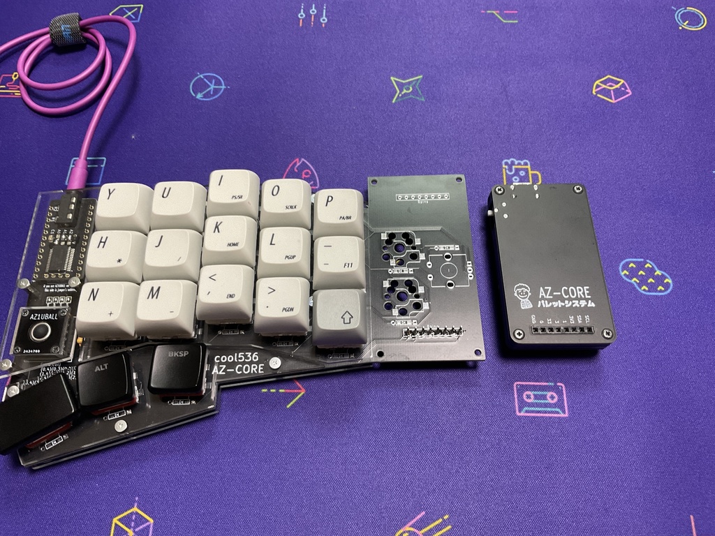 cool536azcore1・2(AZ-CORE対応自作キーボード)