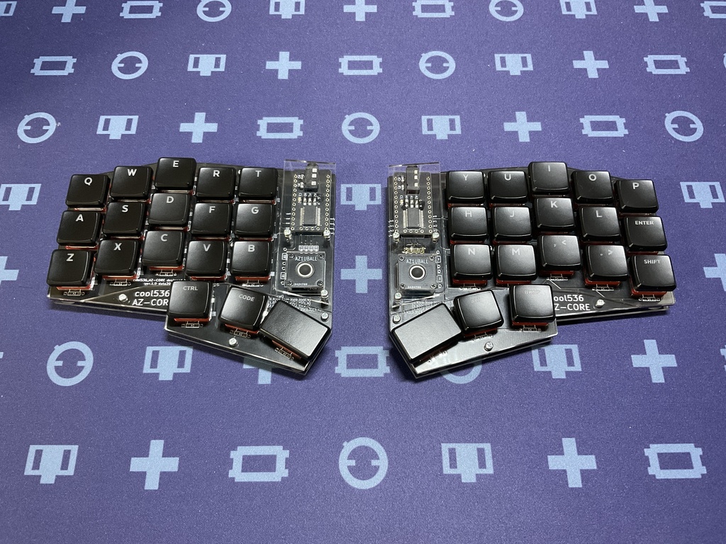 cool536azcore1・2(AZ-CORE対応自作キーボード)