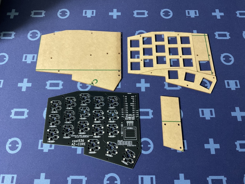 cool536azcore1・2(AZ-CORE対応自作キーボード)