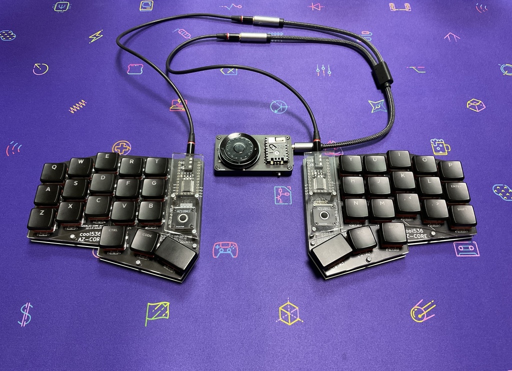 cool536azcore1・2(AZ-CORE対応自作キーボード)
