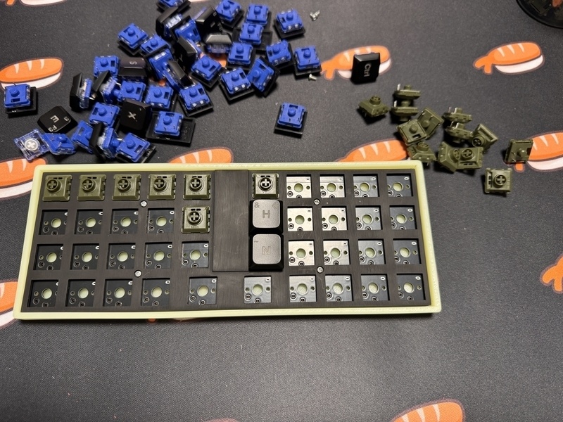 cool640lp自作キーボードキット