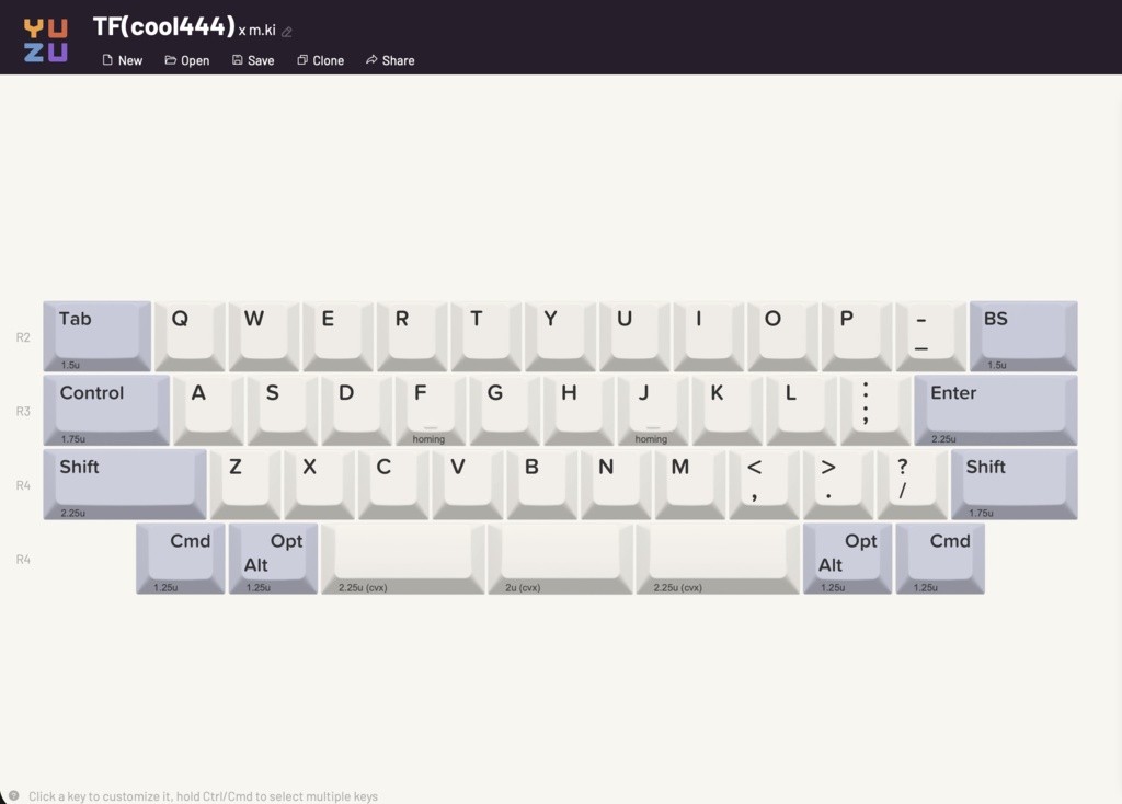TF cool444自作キーボード