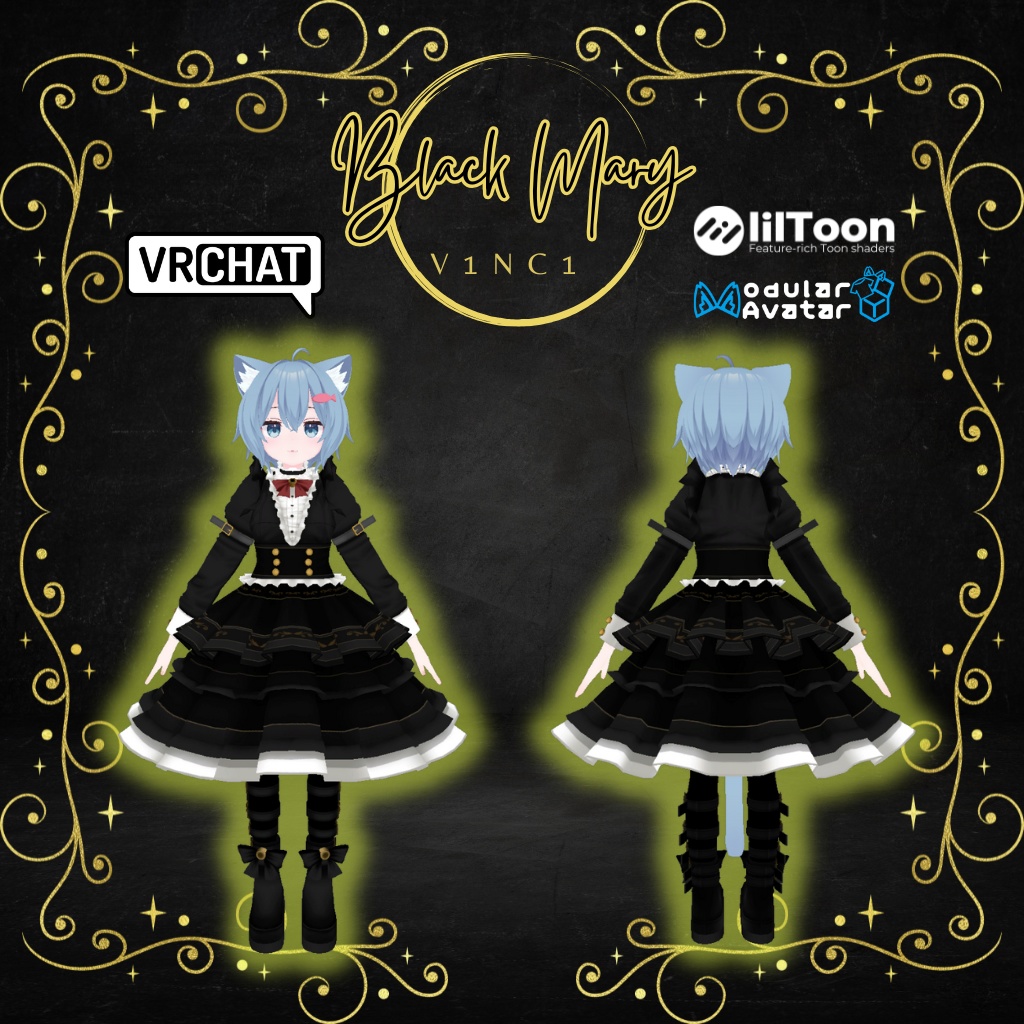 【ラスク専用衣装】ブラックマリー