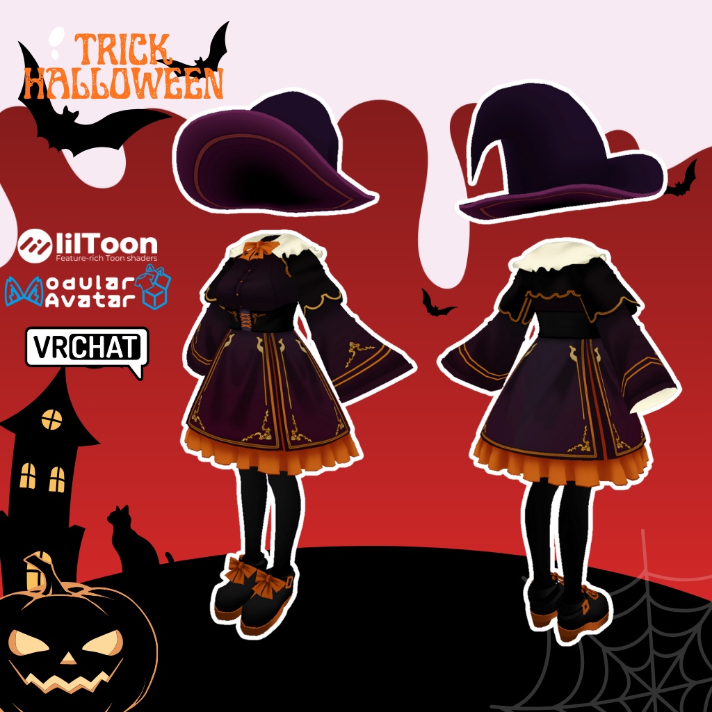 【まりえる専用衣装】トリックハロウィン