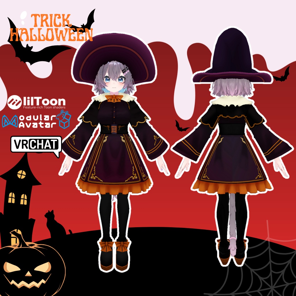 【まりえる専用衣装】トリックハロウィン