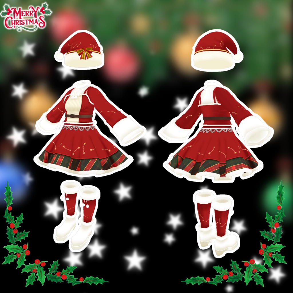 【ラスク専用衣装】ハッピークリスマス