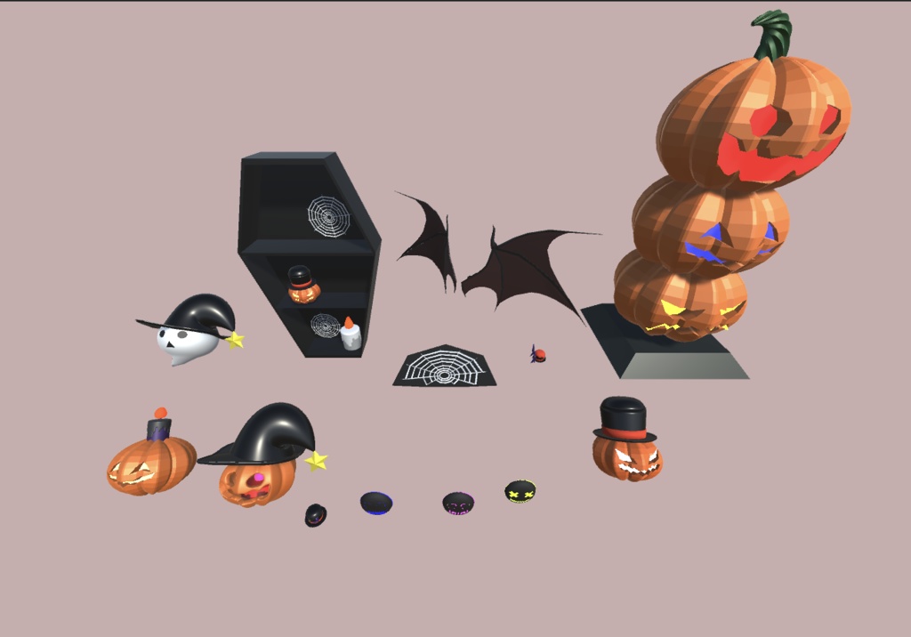 ハロウィンアイテム全31点セット&小道具セット