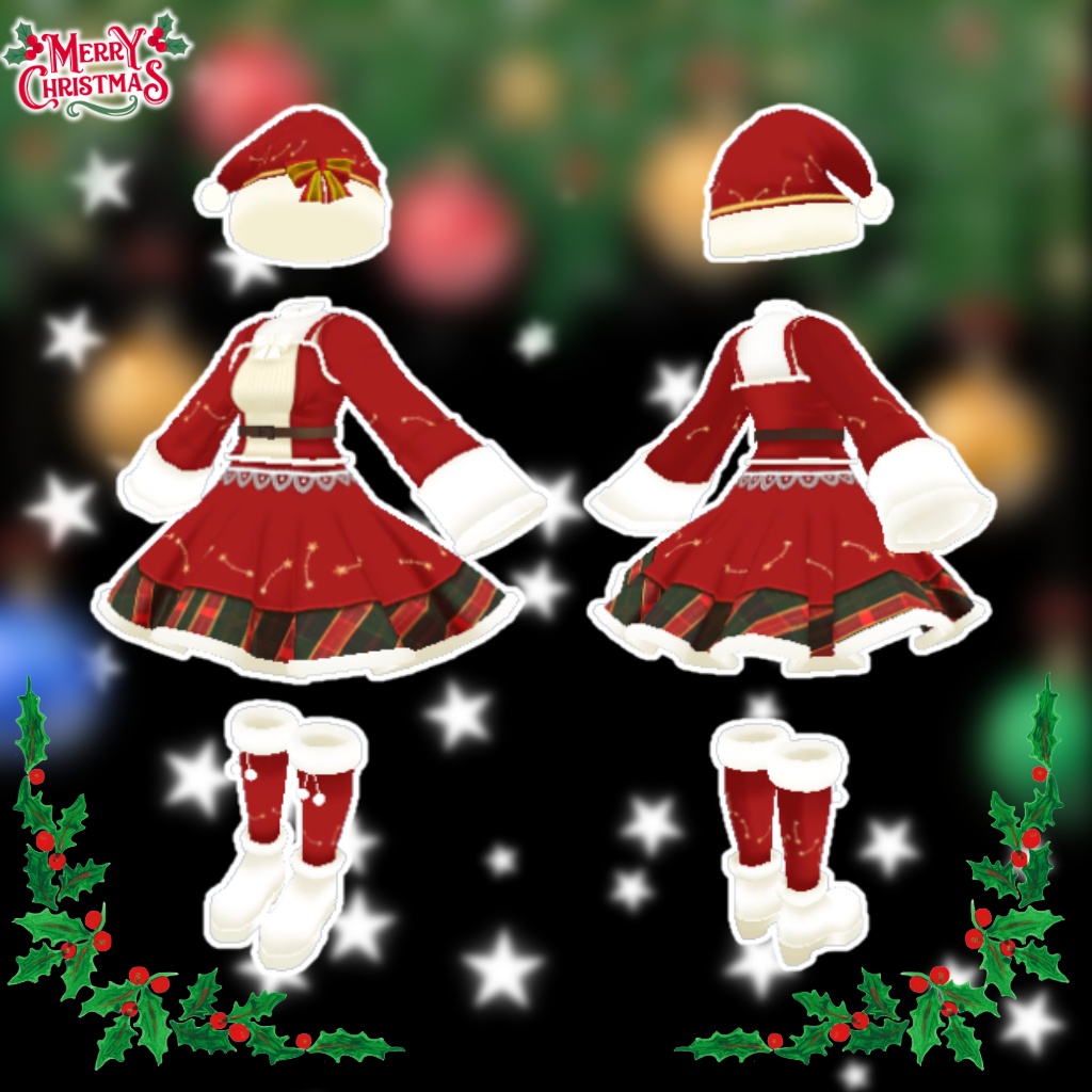 【マヌカ専用衣装】ハッピークリスマス