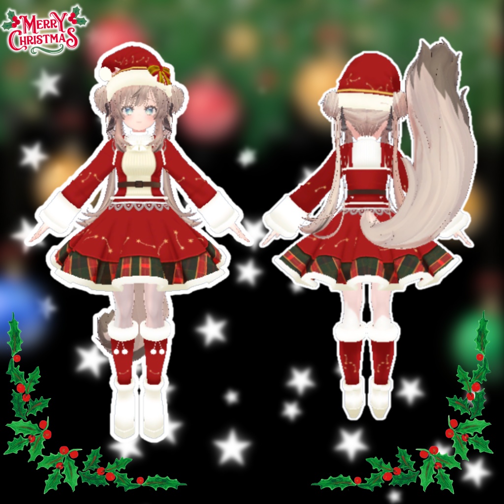【マヌカ専用衣装】ハッピークリスマス