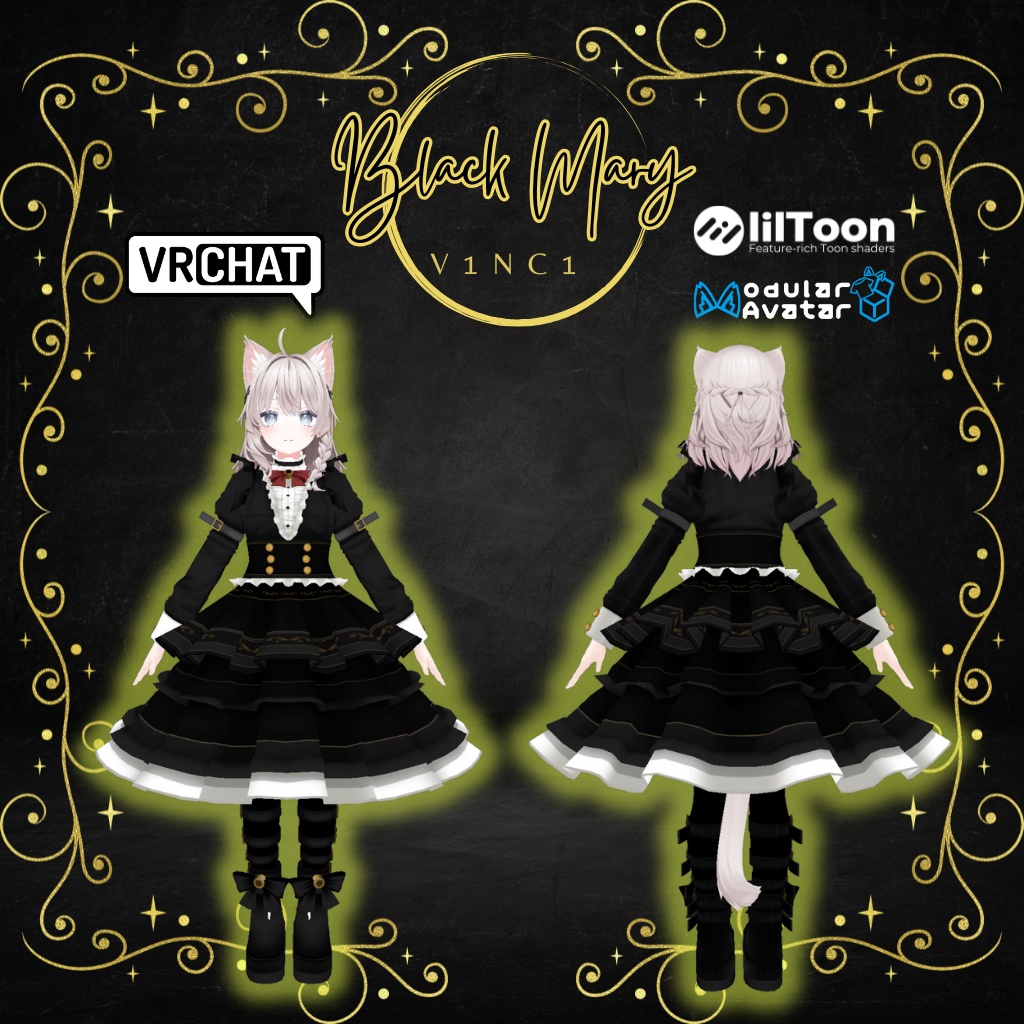 【しなの専用衣装】ブラックマリー