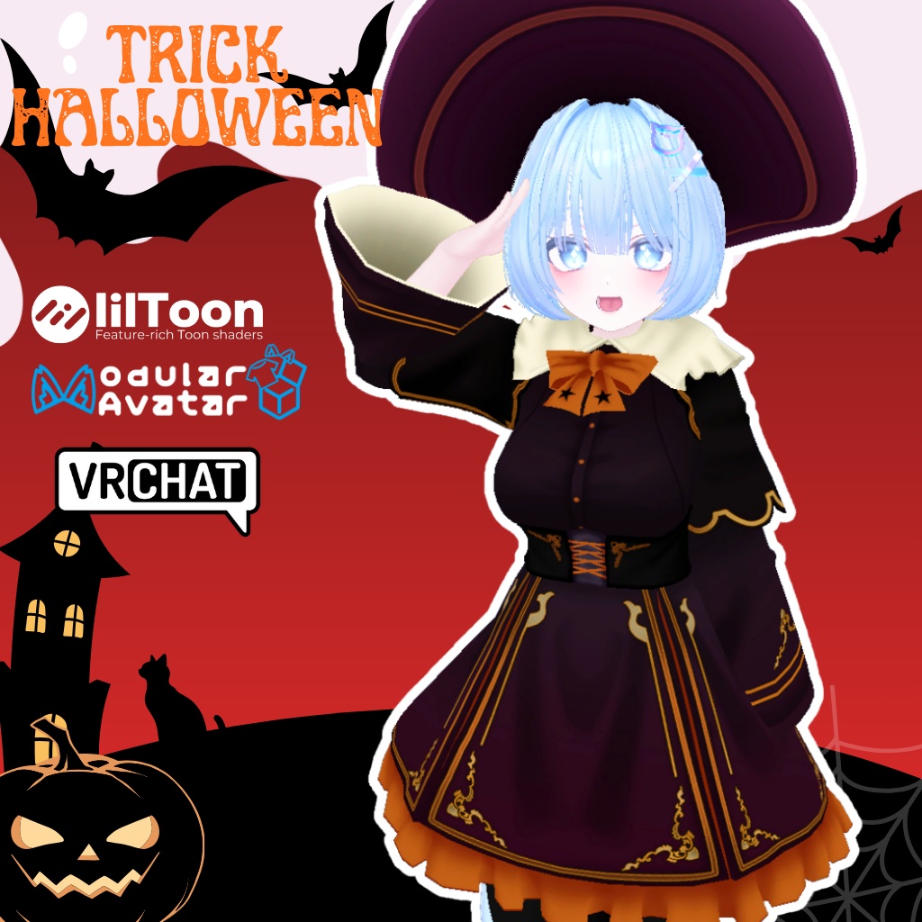 【ピューマのぷまちゃん専用衣装】トリックハロウィン