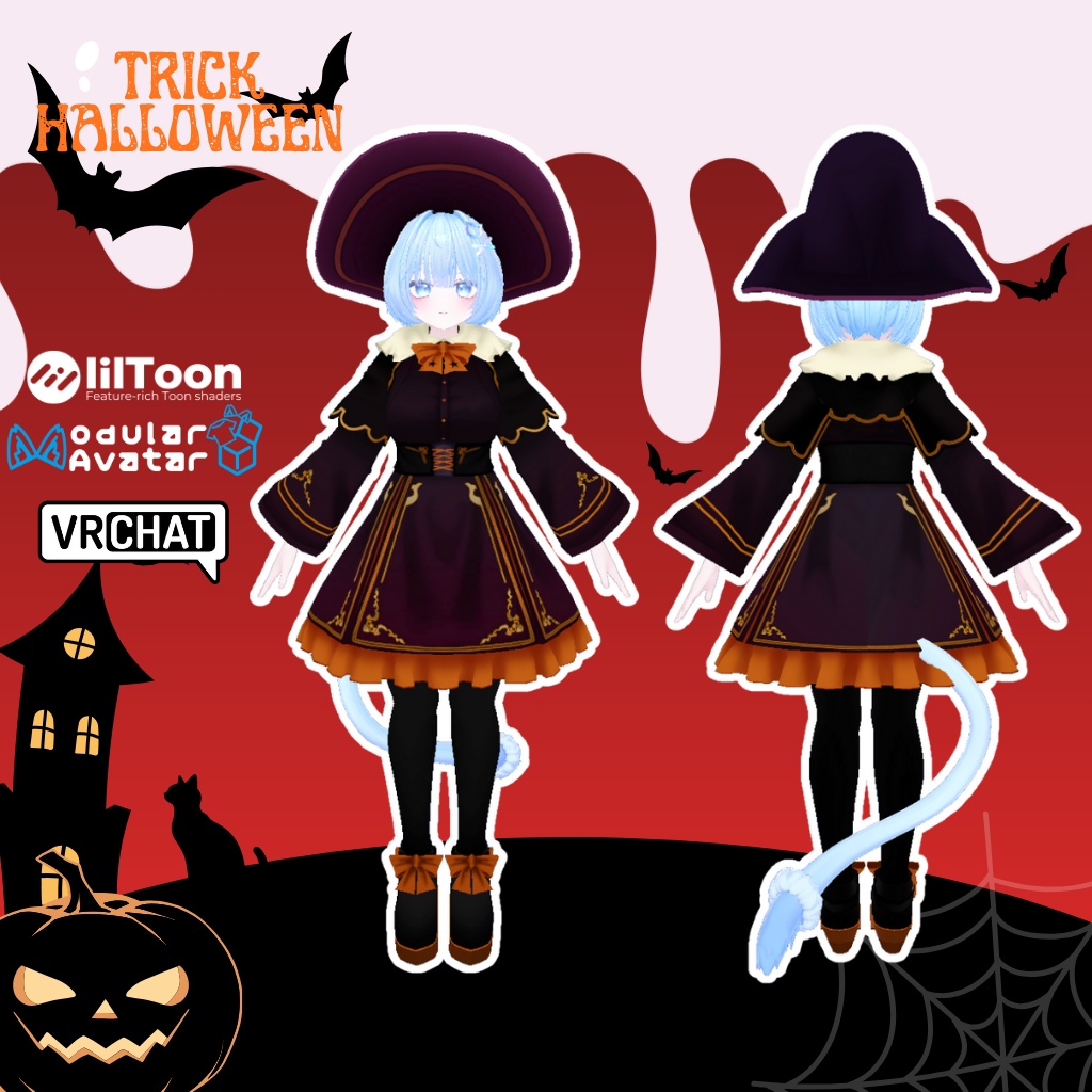 【ピューマのぷまちゃん専用衣装】トリックハロウィン