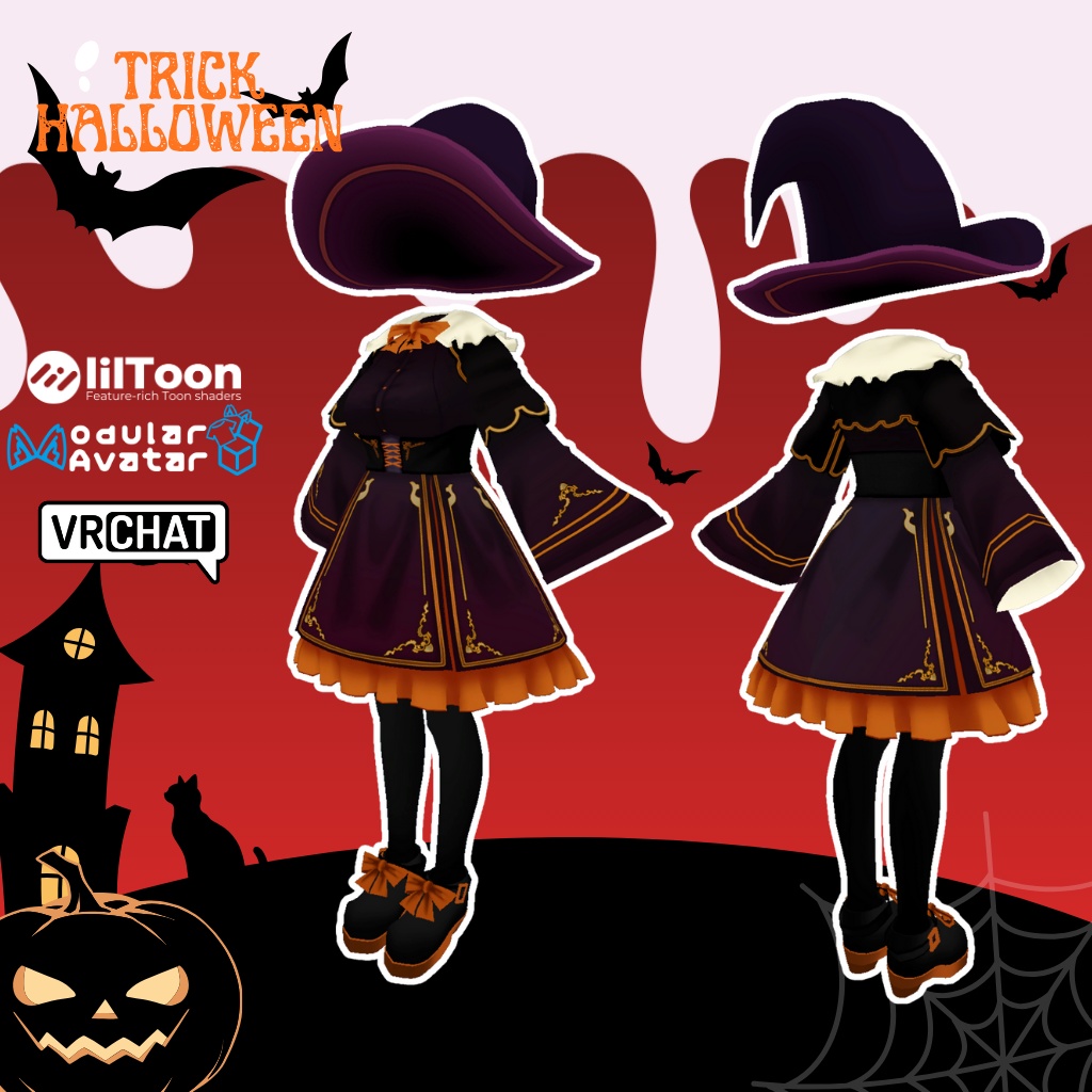 【ルルネ専用衣装】トリックハロウィン