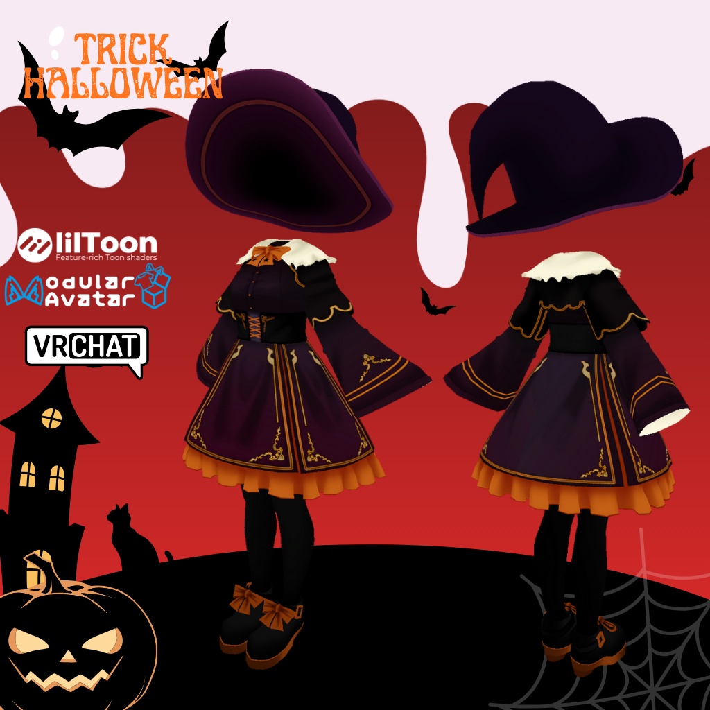 【エク専用衣装】トリックハロウィン