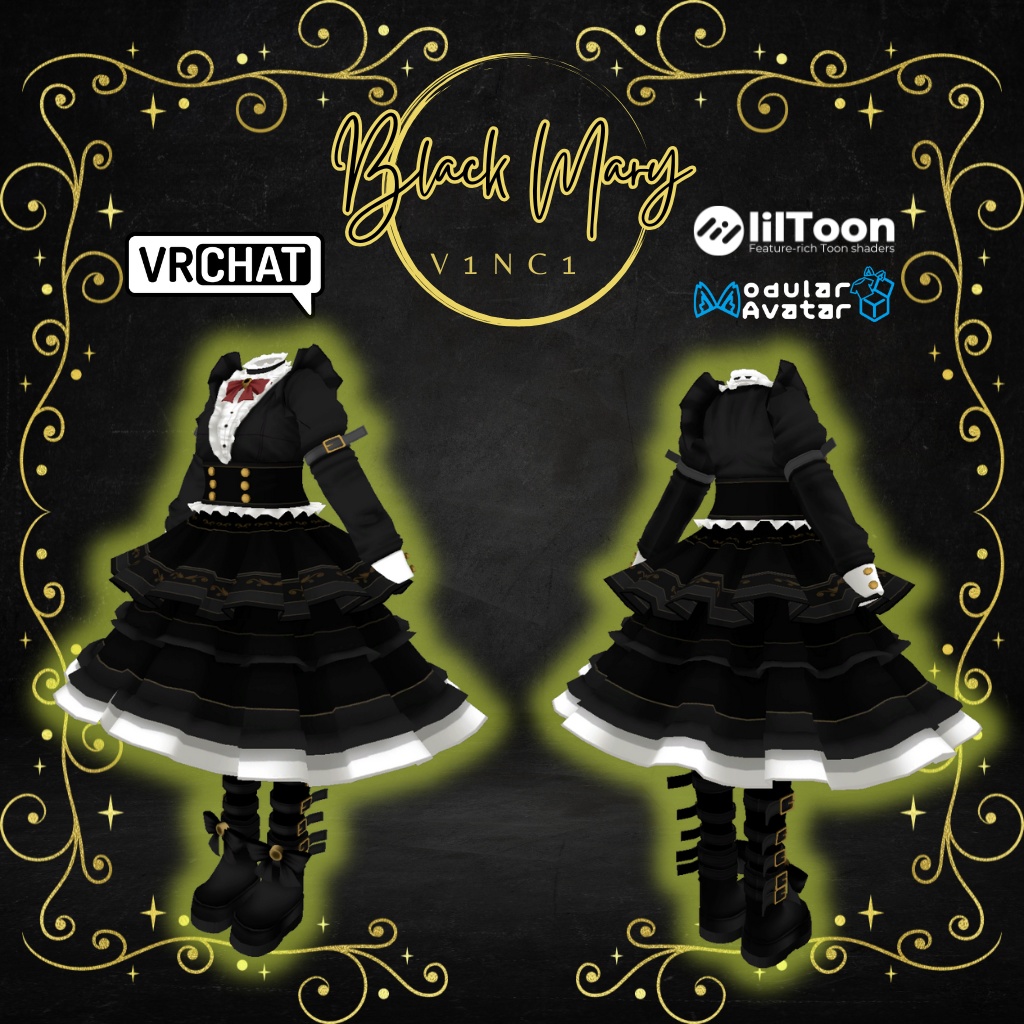 【ルルネ専用衣装】ブラックマリー