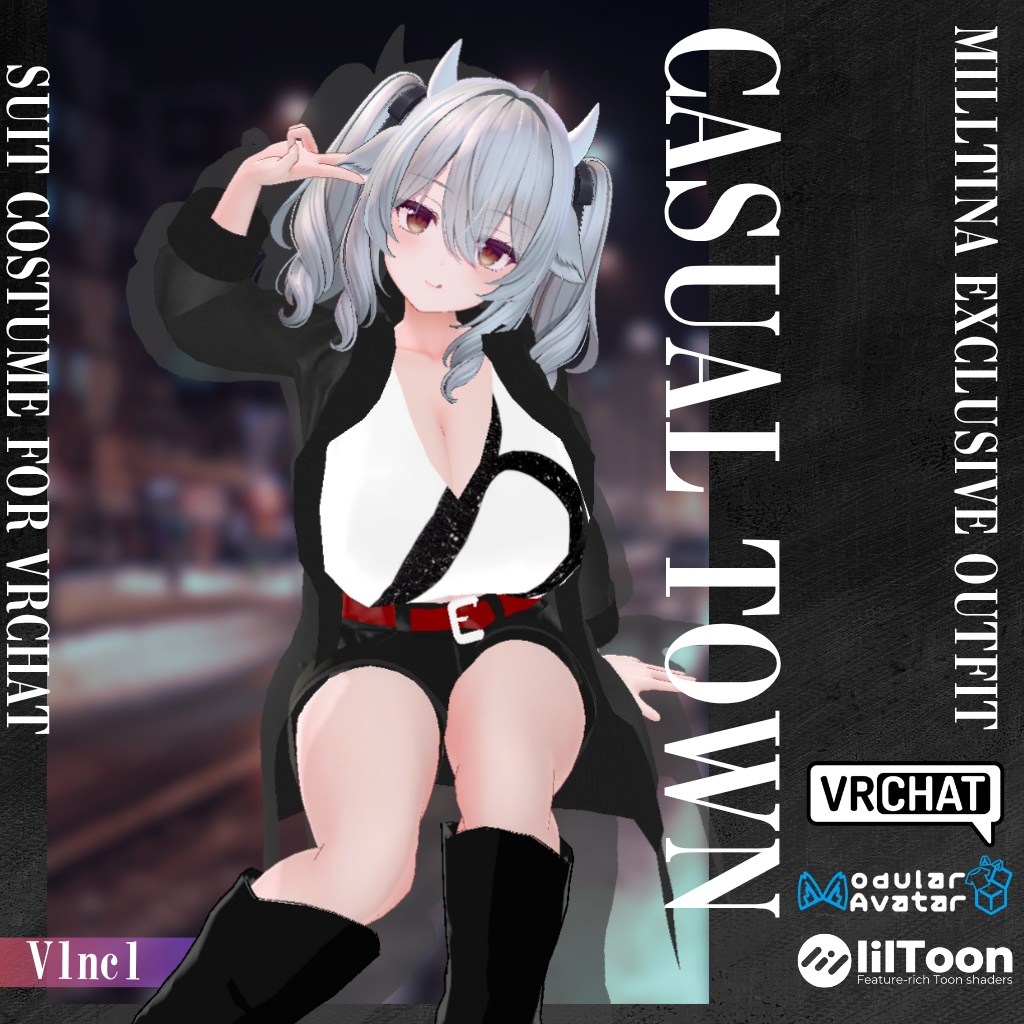 3D衣装モデル【CasualTown】9アバター対応