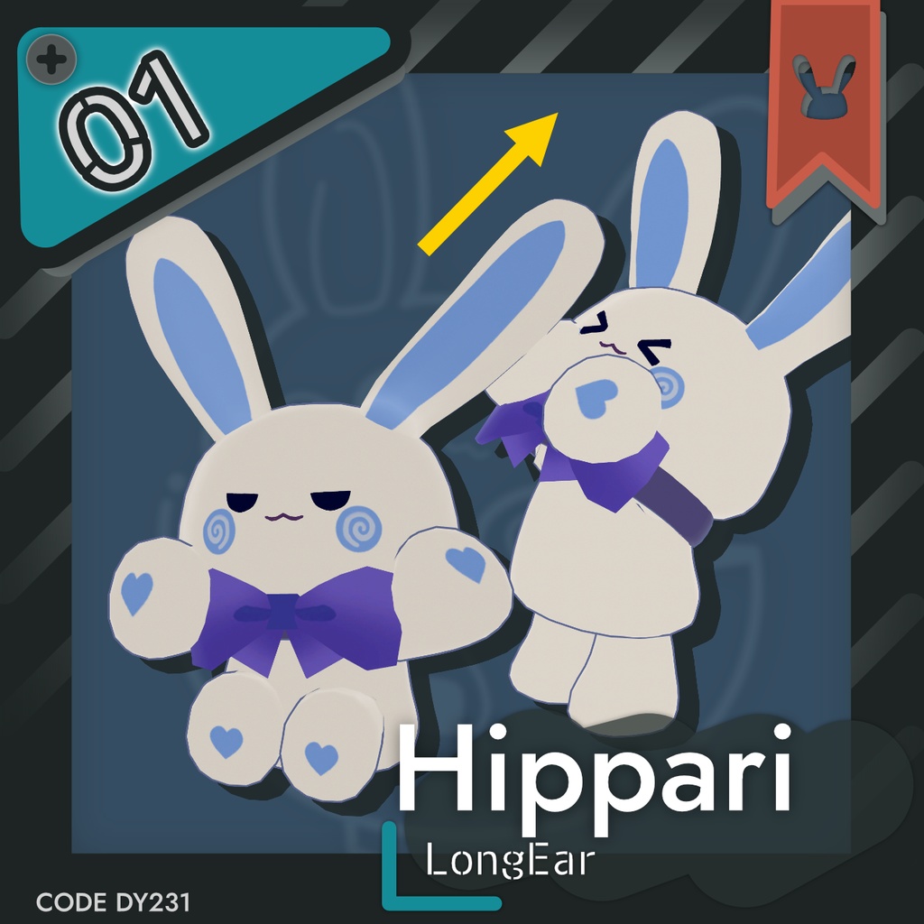 【VRC向けアバター】ドヤうさアバター【Quest,VRM対応】