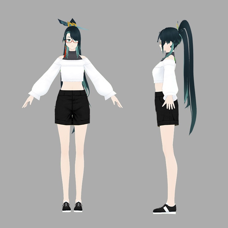 [ Base Vroid ] Cloud Retainer - Lizearu - BOOTH
