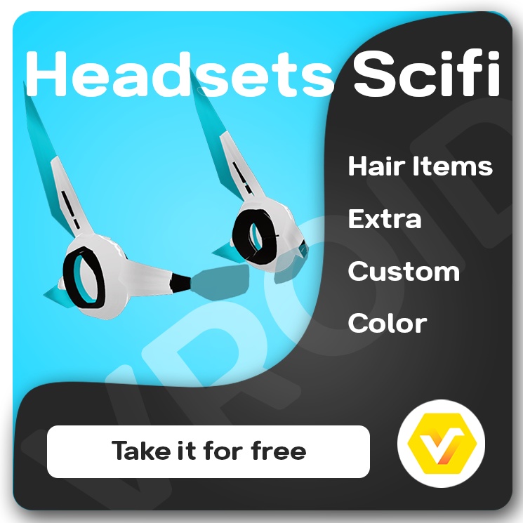 [ Hair ] Headset Sci Fi