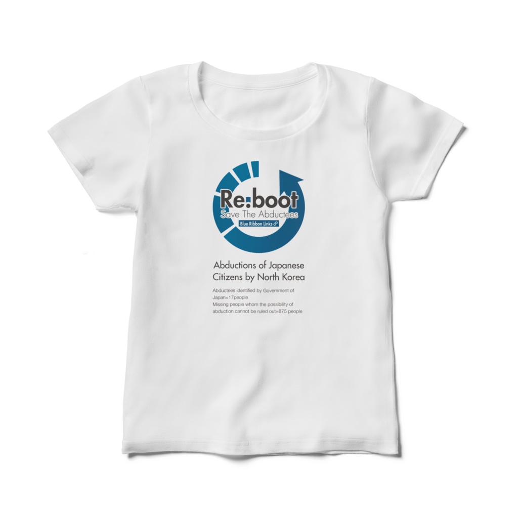 拉致問題活動 Re:boot Tシャツ（レディース）