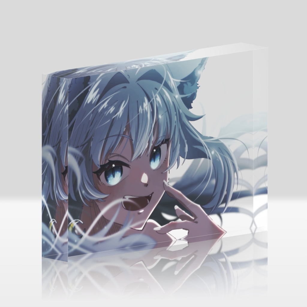 【月白うる】二周年記念アクリルブロック