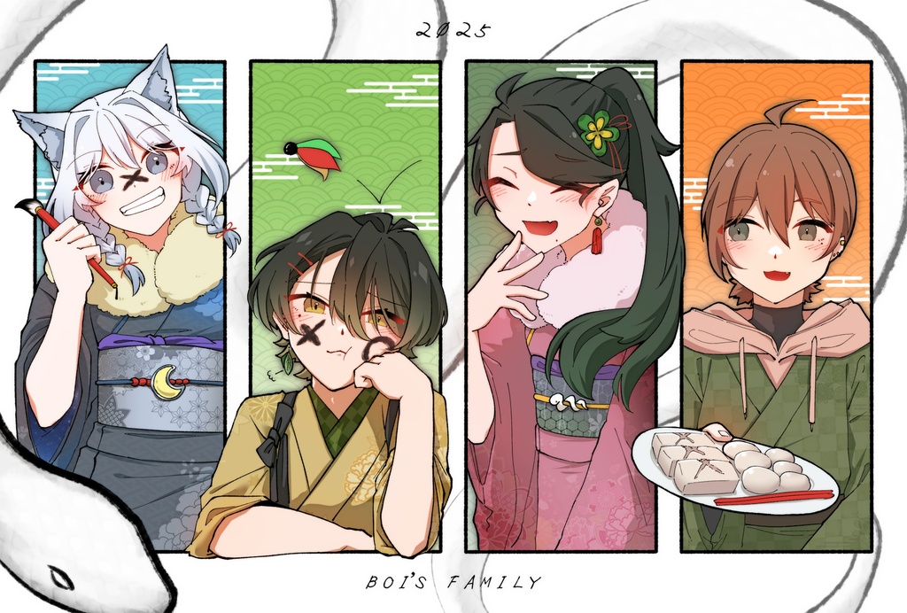2025年あけおめ缶バッジ