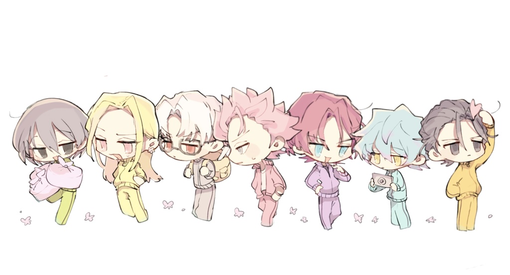 ピクニックに行くカリスマ達のマステ