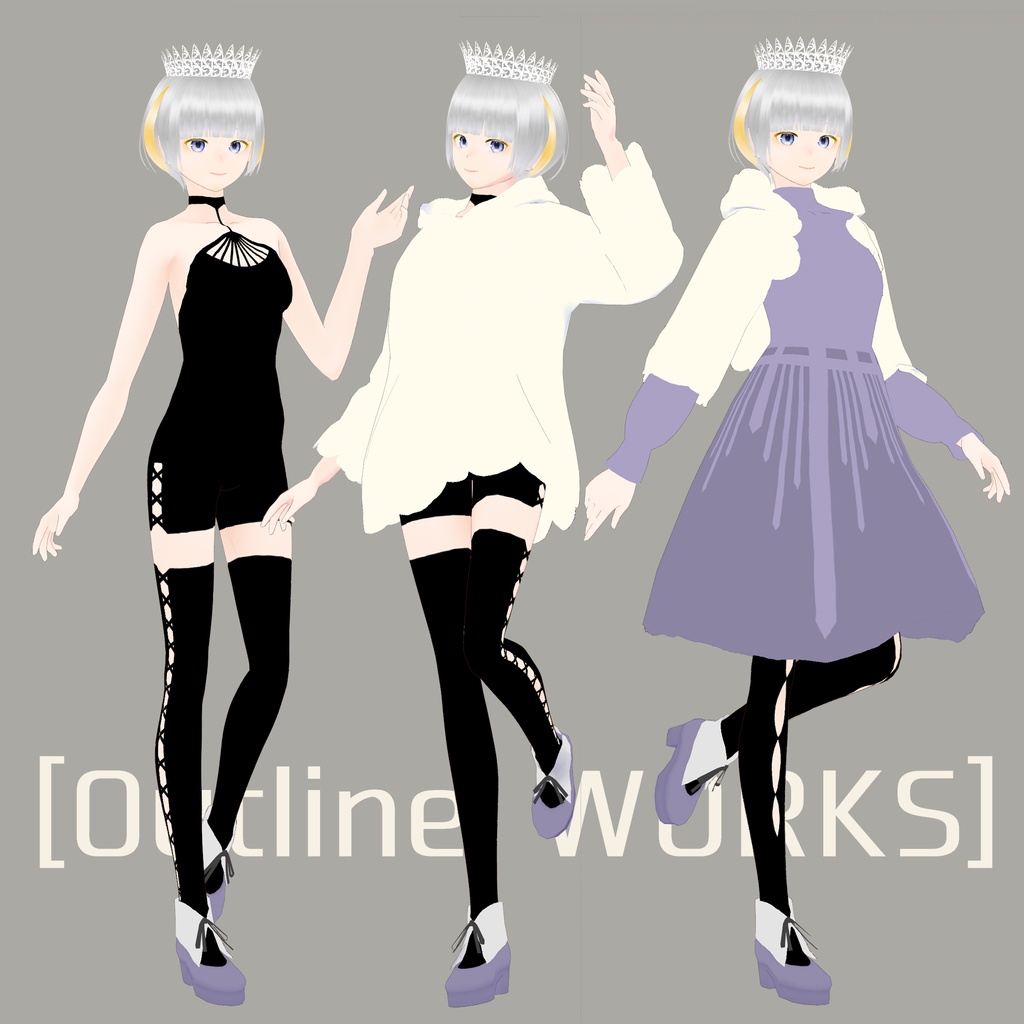 【outline works】02　VRM＆VROID