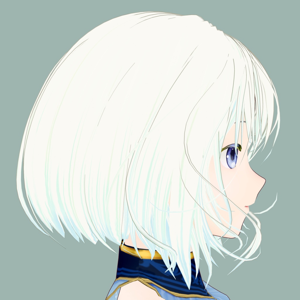 VRoid Hair Custom Item「ホワイトウインド/White Wind」