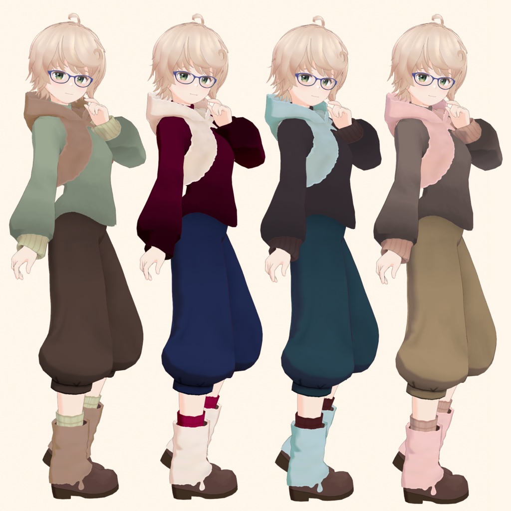 VRoid Custom Item「ちるあうとセット/Chill Out Set」