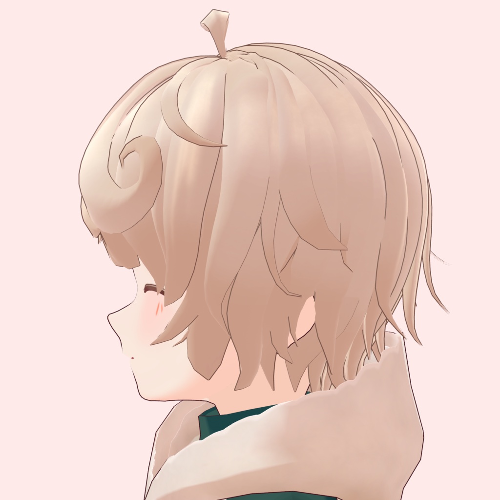 VRoid Hair & Texture「くるりんショート/Curly Short」