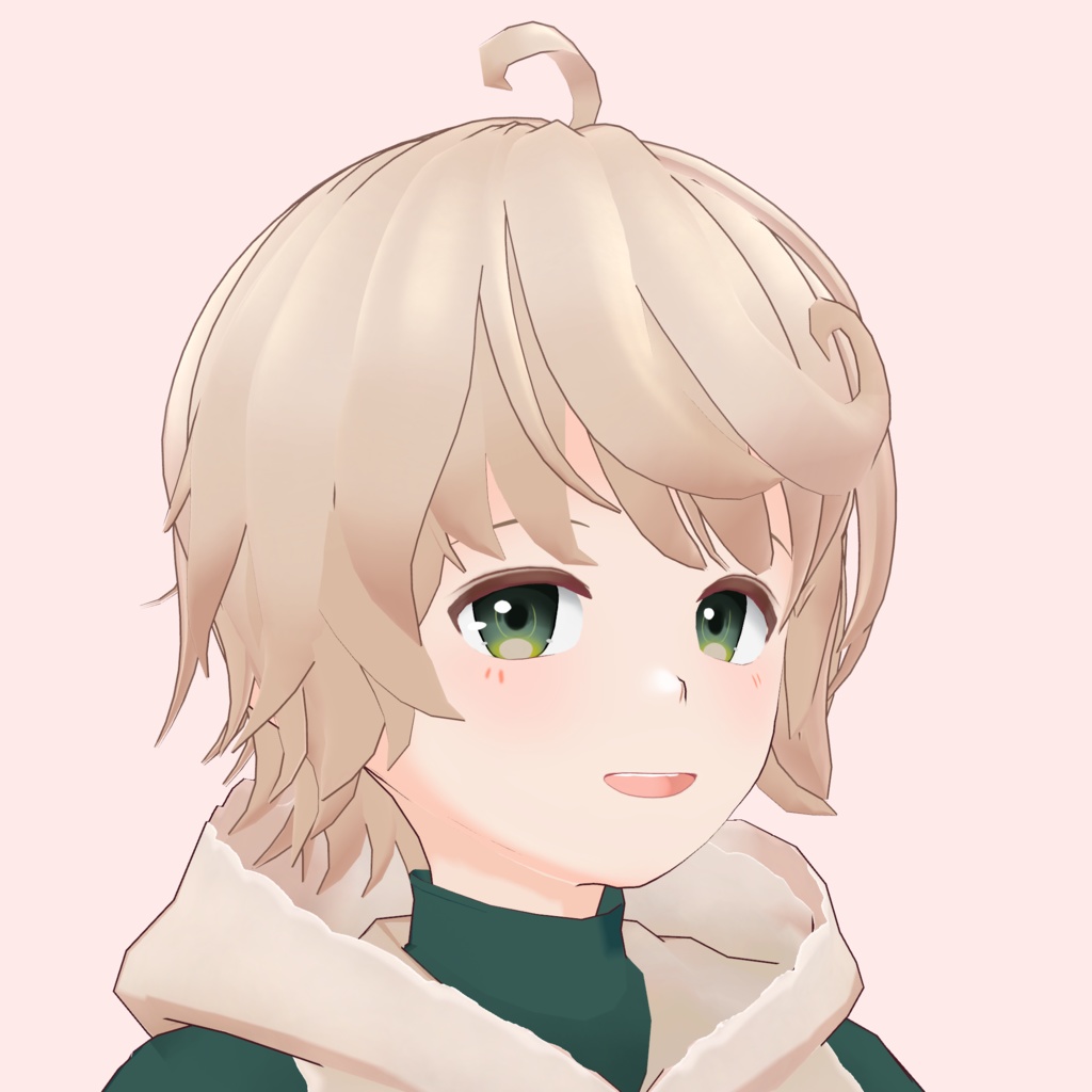 VRoid Hair & Texture「くるりんショート/Curly Short」