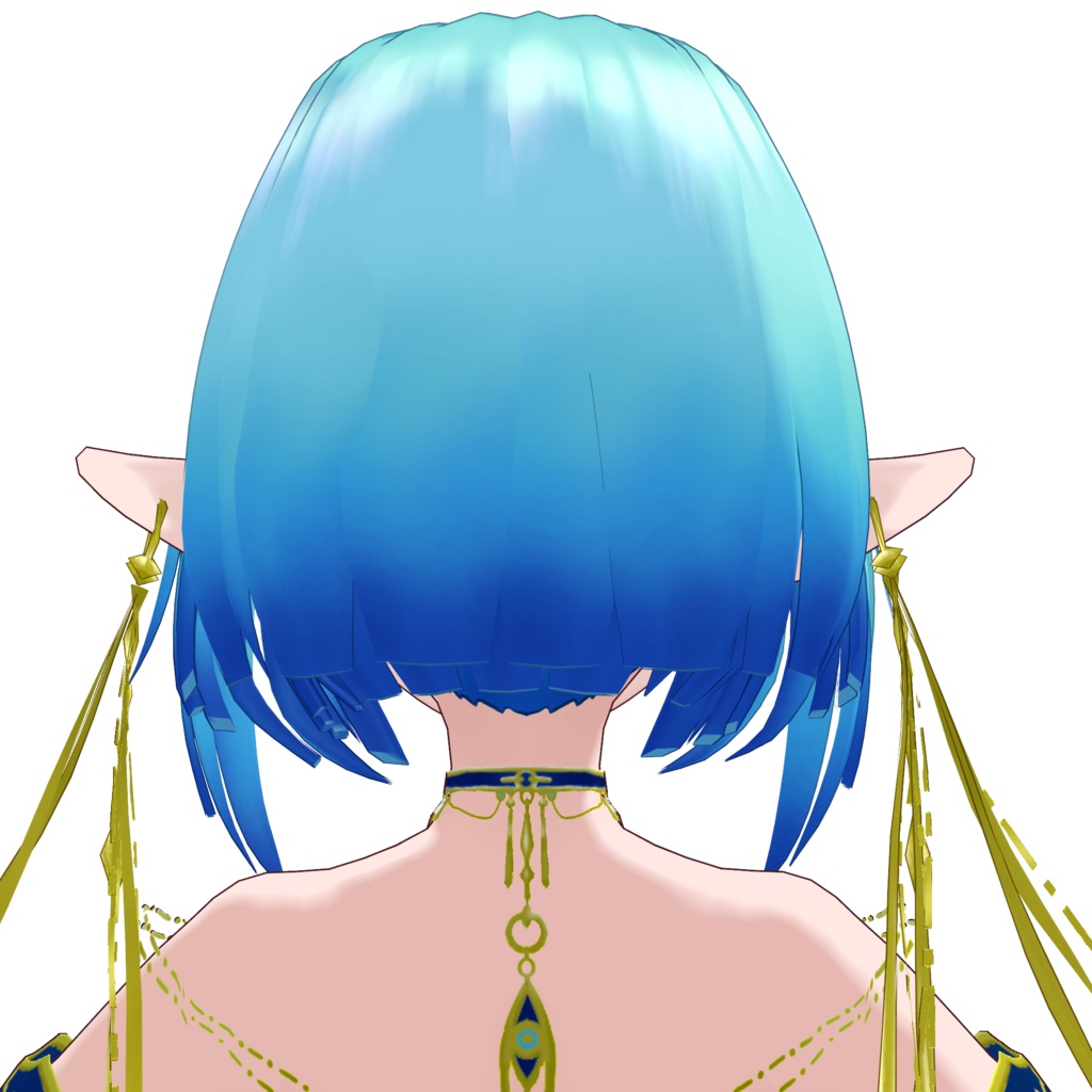 VRoid Hair & Texture「アクアボブ/Aqua Bob」