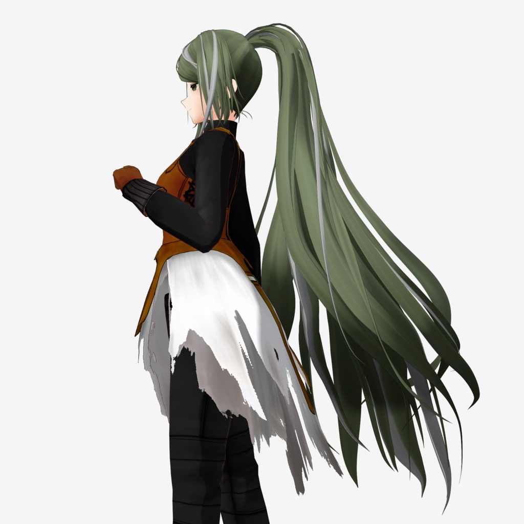 VRoid Hair Custom Item「ゆらぎポニテ/Yuragi Ponytail」