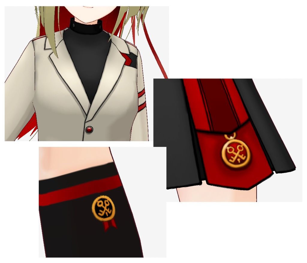 VRoid Custom Item「槙島さんの制服セット/Makishima's Uniform Set」