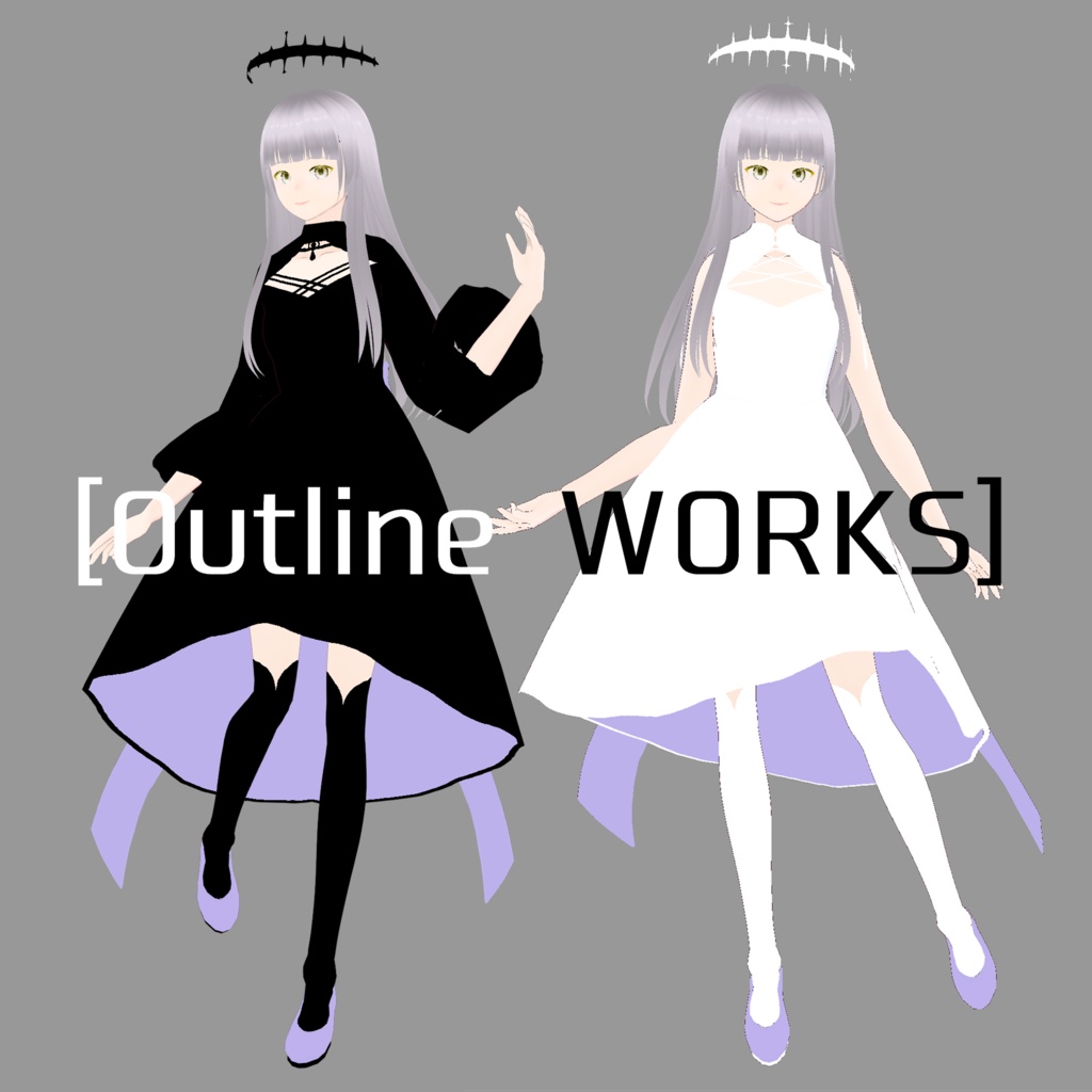 【outline works】09　VRM Model/Outfit Custom Items