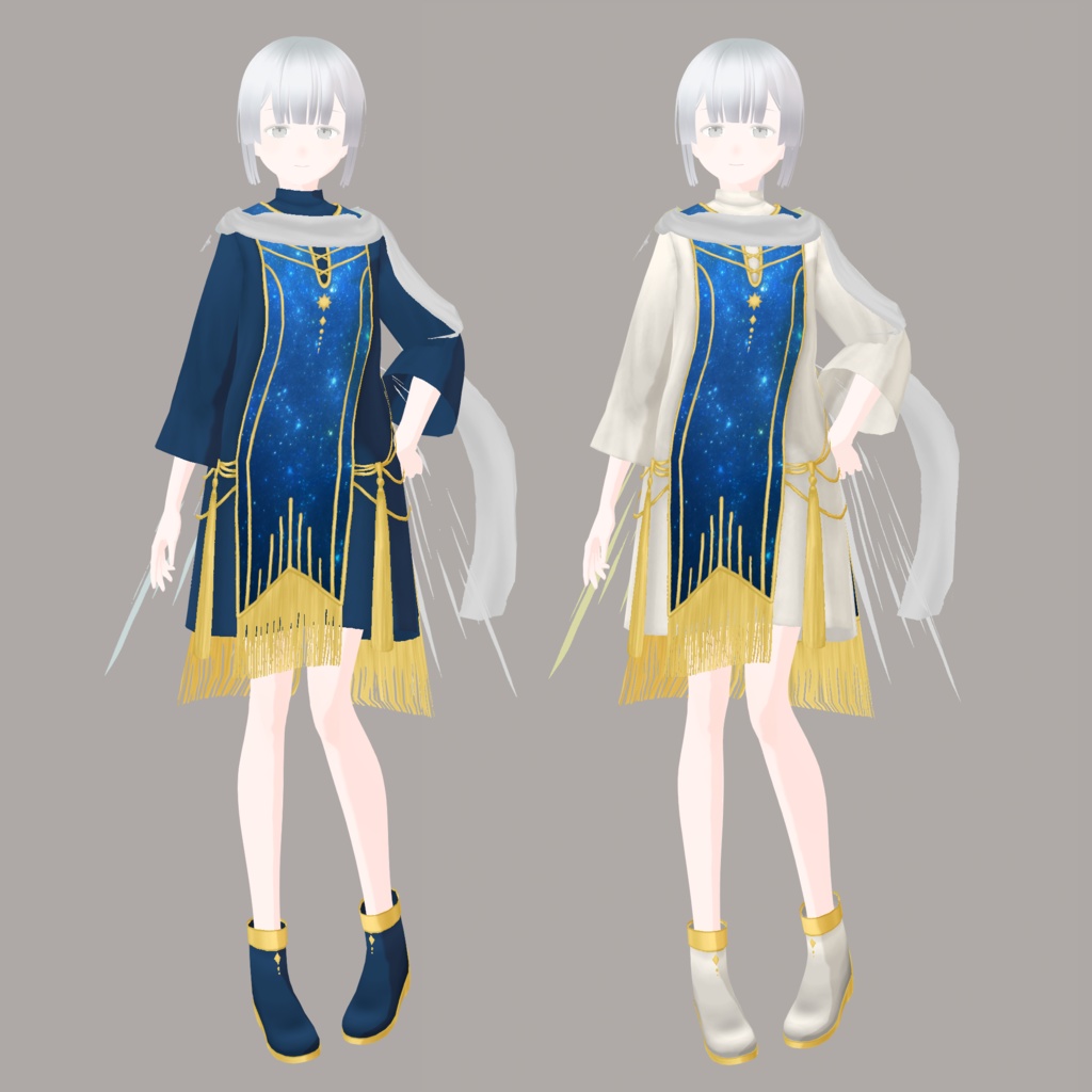 Vtuberオリジナル楽曲イメージ衣装「星 -Hoshi-」